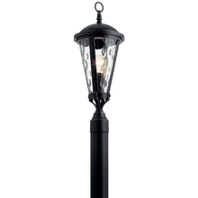 Kichler 49237BSL - Cresleigh 23.5" 1 Light Post Light Black with Silver Highlights