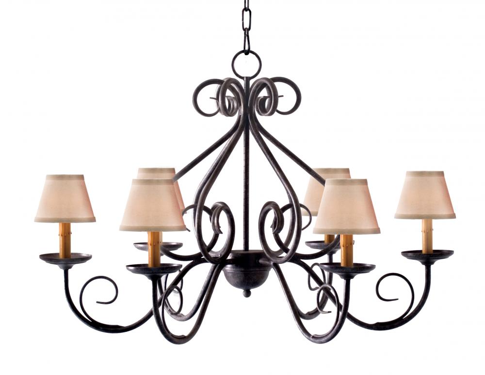 36" Wide Jenna 6 Light Chandelier