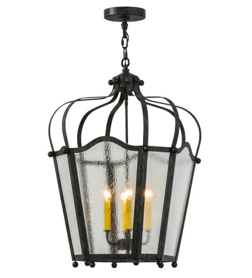 22"W Citadel 4 Light Pendant