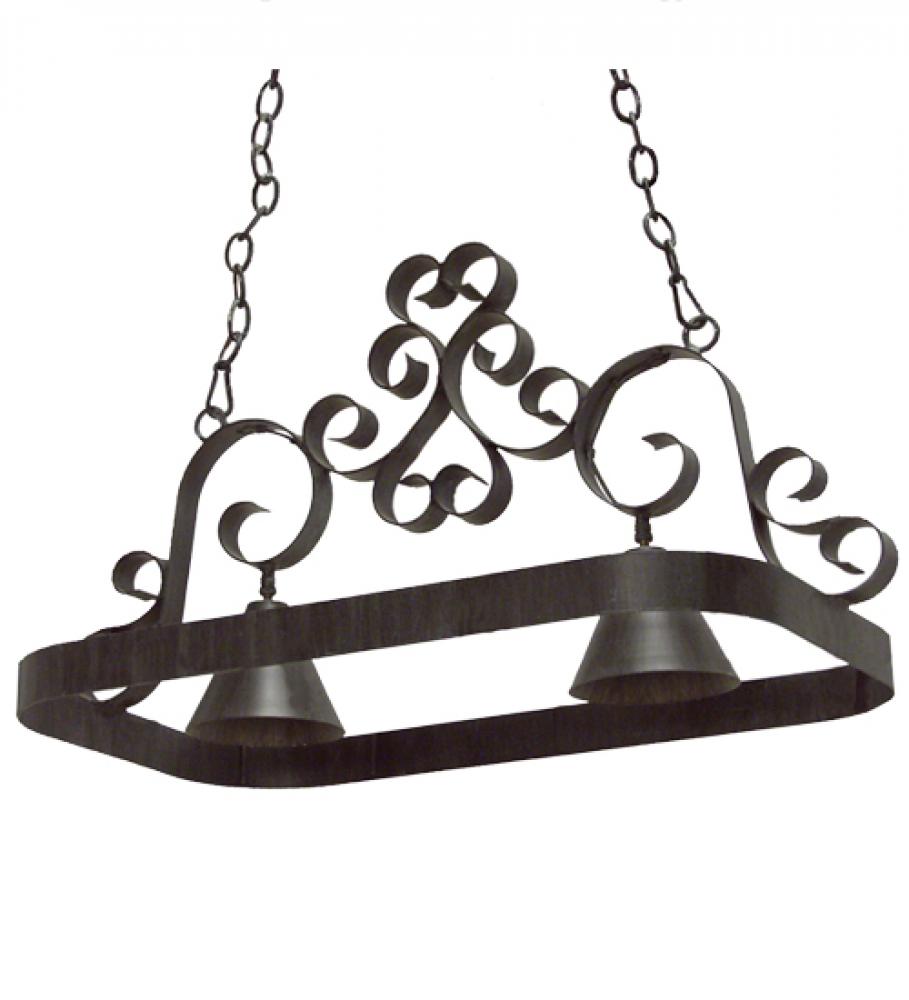 32" Long Hayley 2 Light Pot Rack