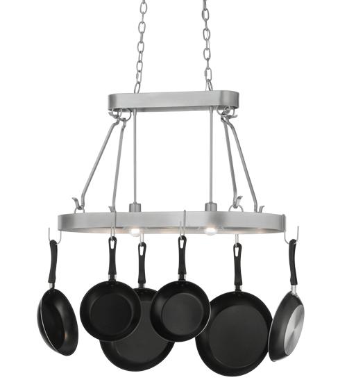 32" Long Harmony 2 Light Pot Rack