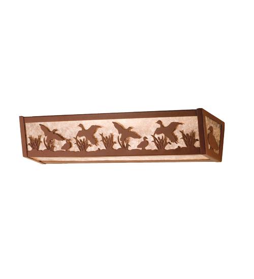 24" Wide Ducks in Flight Vanity Light