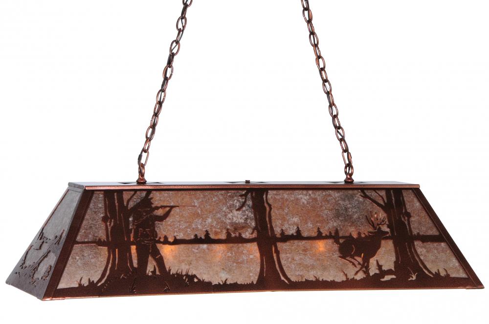 48" Wide Deer Hunter Oblong Pendant