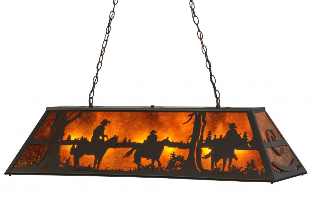 48"L Personalized Rockin' C Ranch Oblong Pendant