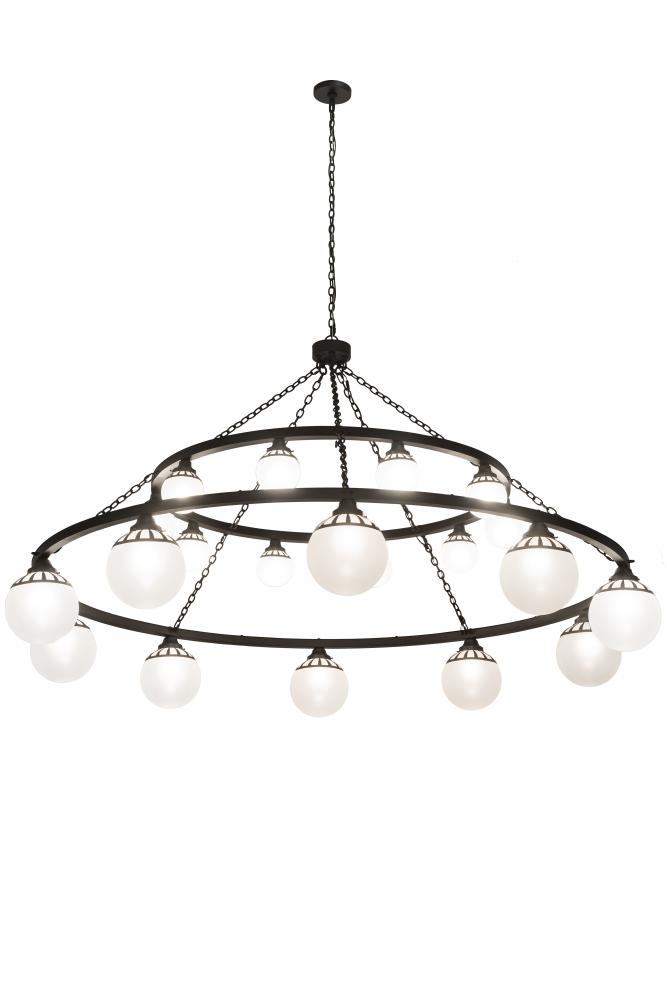 96"W Bola Tavern 20 LT Two Tier Chandelier