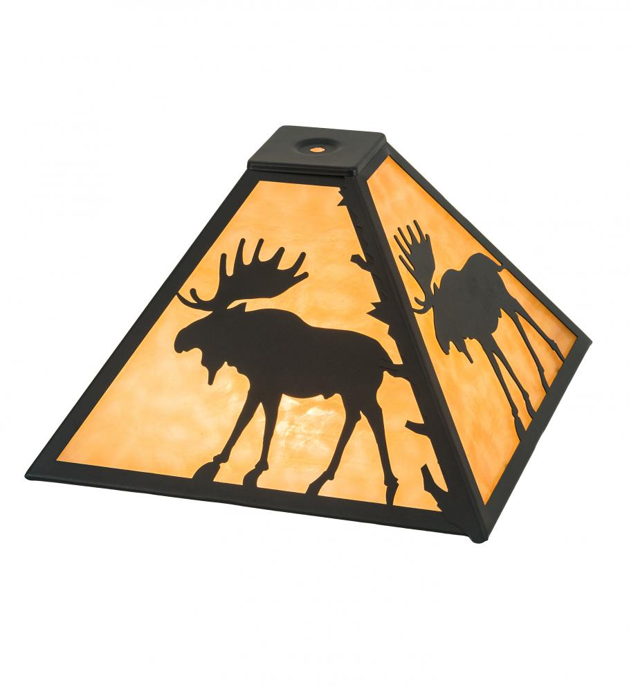 12" Square Moose Shade