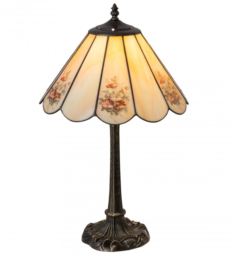 21" High Pansies Table Lamp