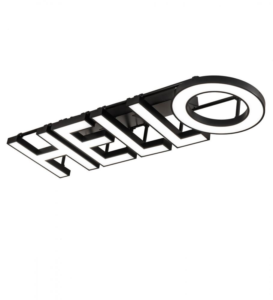 81" Long Personalized Hello Illuminated Sign