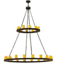 Meyda Blue 105525 - 60"W Loxley 28 LT Two Tier Chandelier