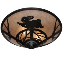 Meyda Blue 110551 - 22"W Rabbit on the Loose Flushmount