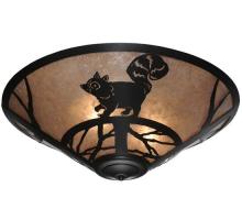 Meyda Blue 110553 - 22" Wide Racoon on the Loose Flushmount