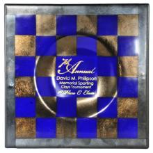 Meyda Blue 118624 - 14"Sq Metro Fusion Philipson Personalized Plate