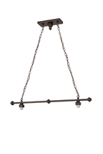 Meyda Blue 124543 - 38" Long Mahogany Bronze 2 LT Pendant Hardware