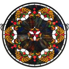 Meyda Blue 127106 - 18"W X 18"H Middleton Stained Glass Window