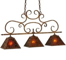 Meyda Blue 127374 - 42" Long Bandolei 3 Light Island Pendant