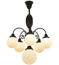 Meyda Blue 128360 - 23"W Lafayette 6 LT Chandelier