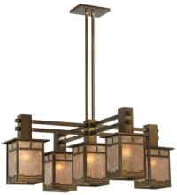 Meyda Blue 131646 - 36"W Roylance 5 LT Chandelier