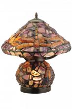 Meyda Blue 138107 - 18.5"H Dragonfly Agata Table Lamp