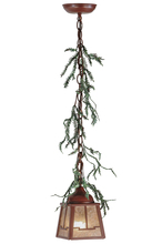 Meyda Blue 142074 - 5.5"Sq Pine Branch Valley View LED Mini Pendant