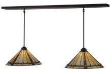 Meyda Blue 143349 - 48" Long Belvidere 2 Light Island Pendant