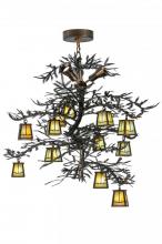 Meyda Blue 145107 - 52"W Pine Branch Valley View 12 LT W/Uplights LED Chandelier