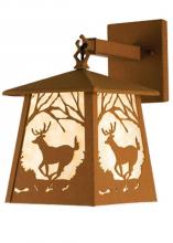 Meyda Blue 15278 - 7.5"W Deer at Dawn Hanging Wall Sconce