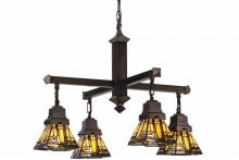 Meyda Blue 153607 - 25.5"W Sierra Prairie Mission 4 LT Chandelier