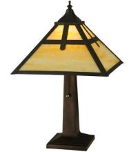 Meyda Blue 16013 - 13" Square Cross Mission Shade