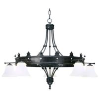 Meyda Blue 160695 - 42" Wide Strada 5 Light Chandelier