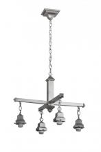 Meyda Blue 175988 - 24"W Nickel 4 LT Chandelier Hardware