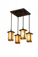 Meyda Blue 178510 - 28" Wide Fulton Prime 4 LT Pendant