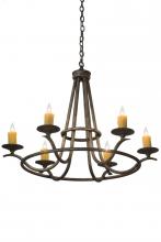 Meyda Blue 179905 - 36"W Octavia 6 LT Chandelier