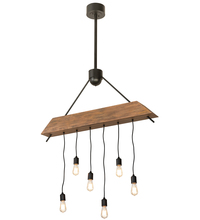 Meyda Blue 198950 - 44" Long Alva Beam 6 Light Pendant