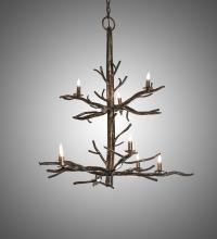 Meyda Blue 223477 - 36" Wide Winter Solstice 9 Light Chandelier