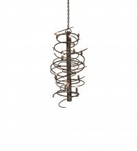 Meyda Blue 240052 - 21" Wide Cyclone 12 Light Chandelier