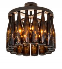 Meyda Blue 243695 - 19" Wide Tuscan Vineyard 16 Wine Bottle Chandelier