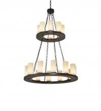 Meyda Blue 245153 - 42" Wide Loxley 20 Light Two Tier Chandelier