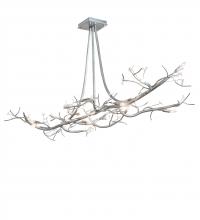 Meyda Blue 252393 - 72" Long Winter Solstice Budding 12 Light Oblong Chandelier