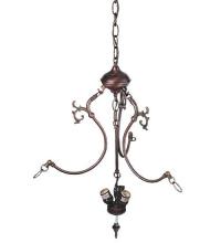 Meyda Blue 30444 - Mahogany Bronze 3 LT Inverted Pendant Hardware