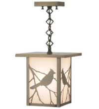 Meyda Blue 43378 - 9"Sq Hyde Park Song Bird Ceiling Mini Pendant