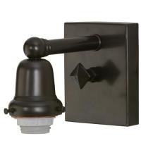 Meyda Blue 51793 - 4" Wide Craftsman Brown on Brass 1 LT Wall Sconce Hardware