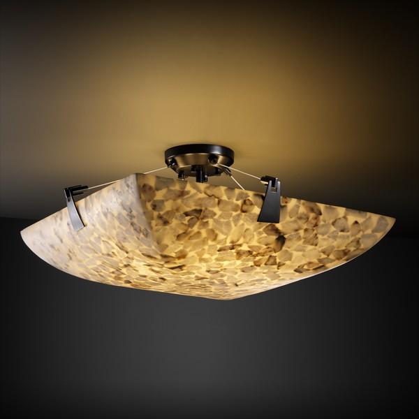 36" Semi-Flush Bowl w/ Tapered Clips