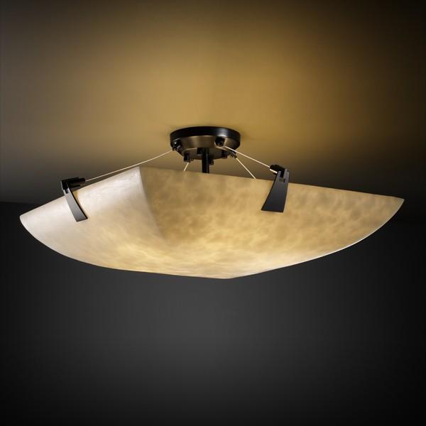 18" Semi-Flush Bowl w/ Tapered Clips