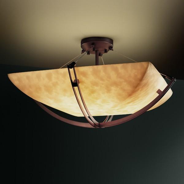 48" Semi-Flush Bowl w/ Crossbar