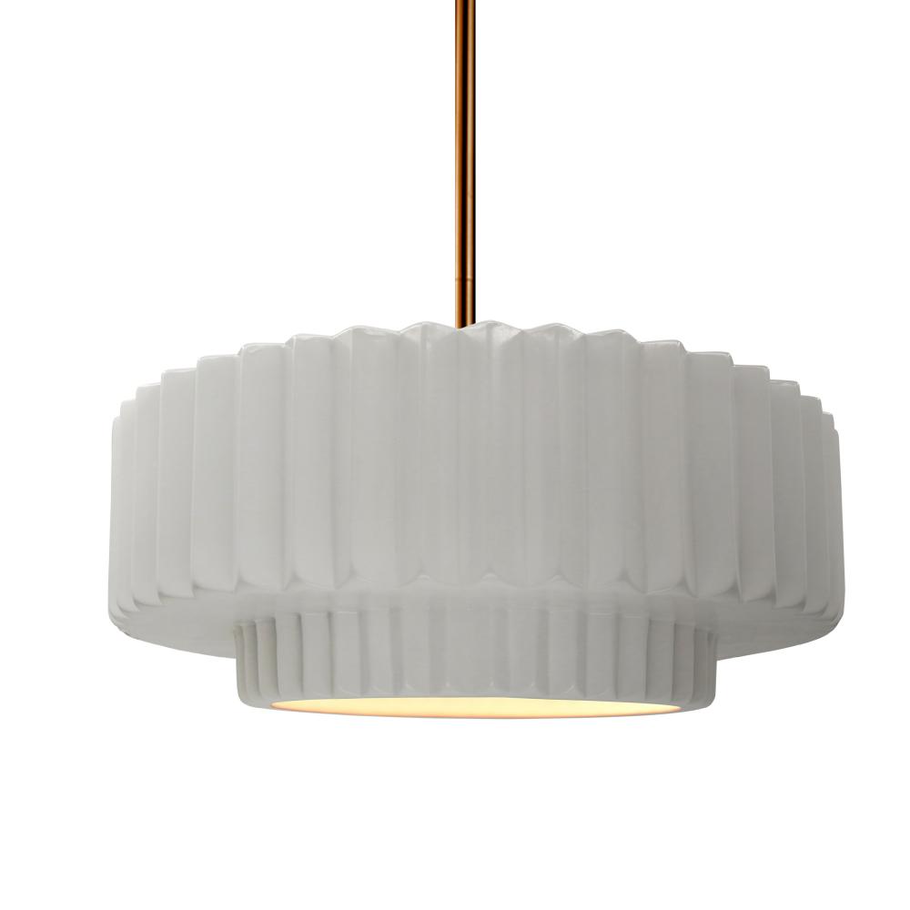 Medium Tier Pleated 1-Light Pendant