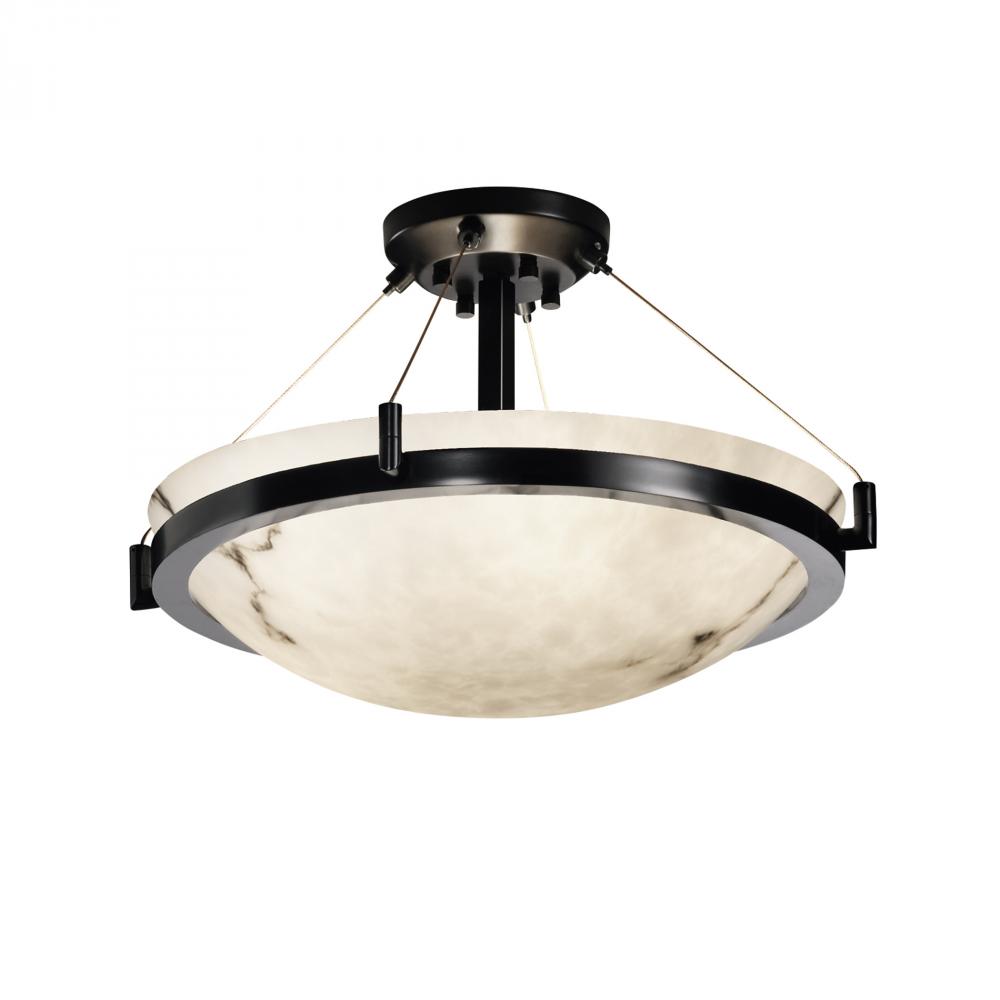 18" LED Semi-Flush Bowl w/ Ring