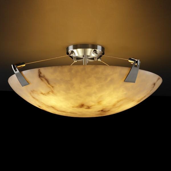 36" Semi-Flush Bowl w/ Tapered Clips