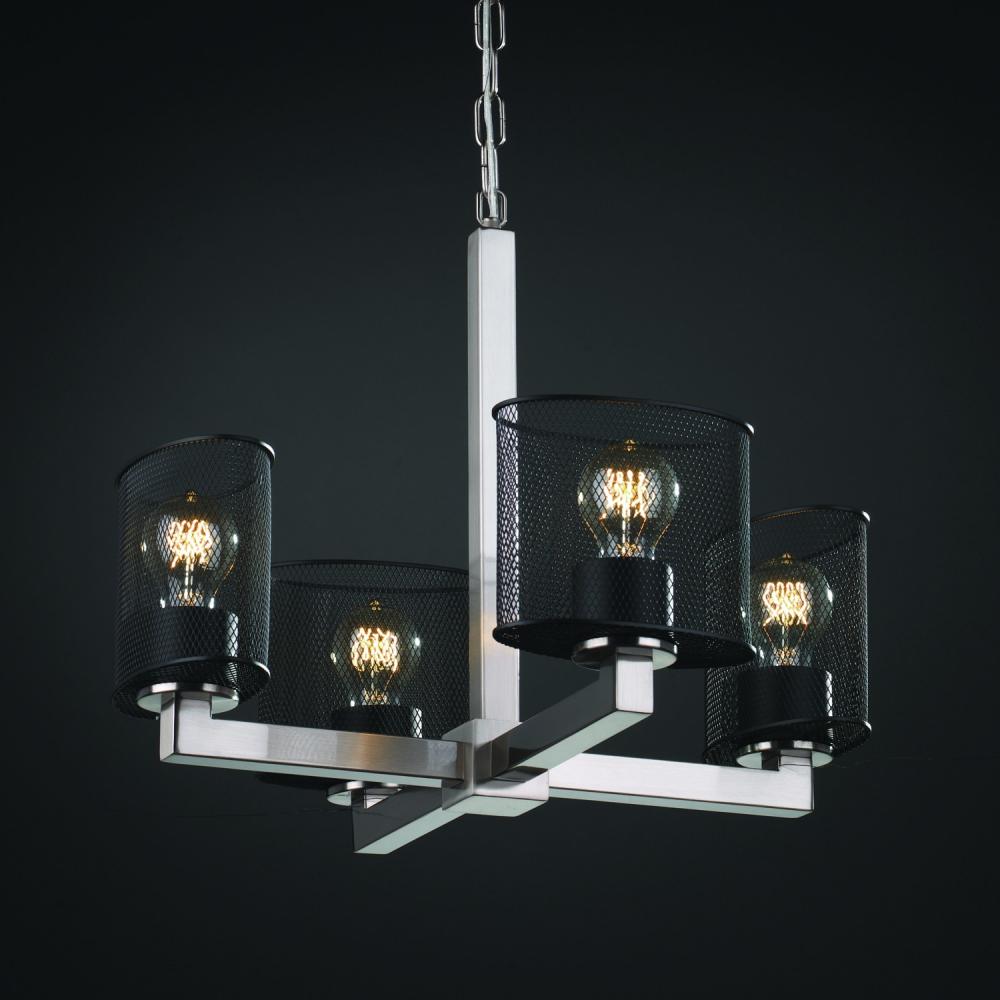 Modular 4-Light Chandelier