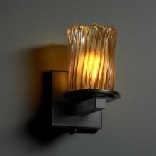 Justice Design Group GLA-8771-16-GLDC-MBLK - Dakota 1-Light Wall Sconce