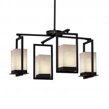 Justice Design Group CLD-7510W-MBLK - Laguna 4-Light LED Outdoor Chandelier